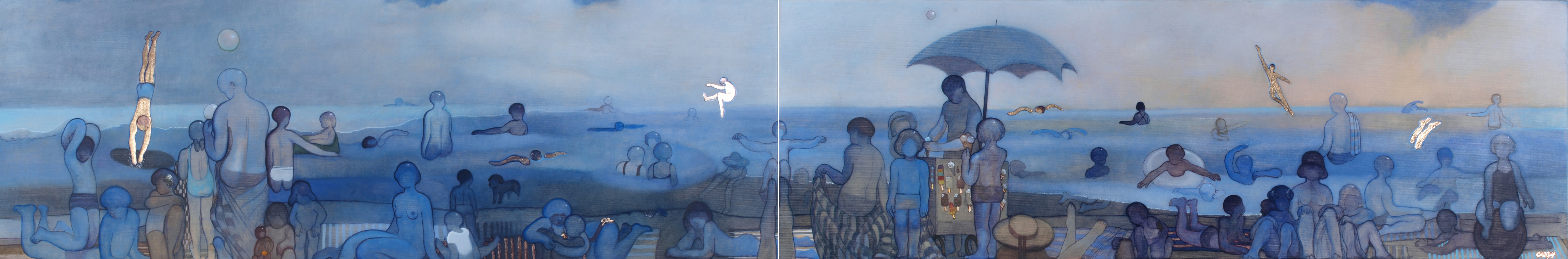 VAGUE D'HIVER  2 ET 1 - DIPTYQUE - Linette Cajou